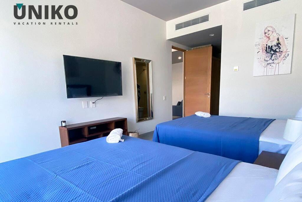 1 Block To The Beach 2Br 6Pax Rooftop Pool King Bed Playa del Carmen Exterior photo