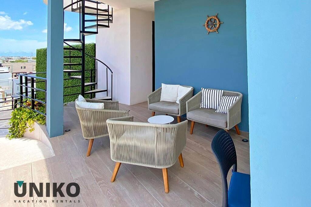 1 Block To The Beach 2Br 6Pax Rooftop Pool King Bed Playa del Carmen Exterior photo